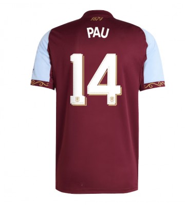 Aston Villa Pau Torres #14 Hjemmebanetrøje 2025-26 Kortærmet